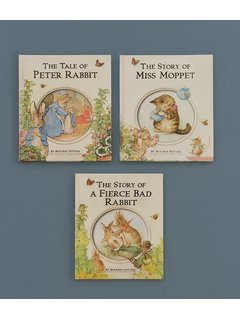 Children’s Book Set of 3 – The Tale of Peter Rabbit, Miss Moppet, Fierce Bad Rabbit