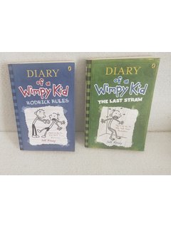 The Diary of a Wimpy Kid Set of 2 Roderick Rules and The Last Straw PaperBack